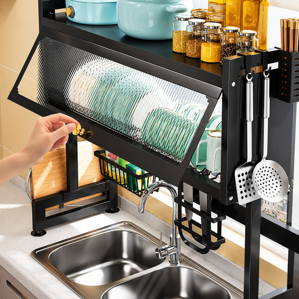 Kitchen Sink Shelf With Cabinet Door